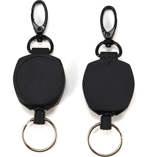 Outdoor Key Chain Clip Automatically Retractable Ring Waist Belt Multifunctional Accessories