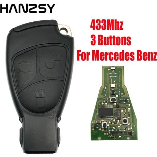 HANZSY 3 Buttons Smart Key For Mercedes Benz B C E ML S CLK CL Keyless Entry Key Car Remote key 433Mhz