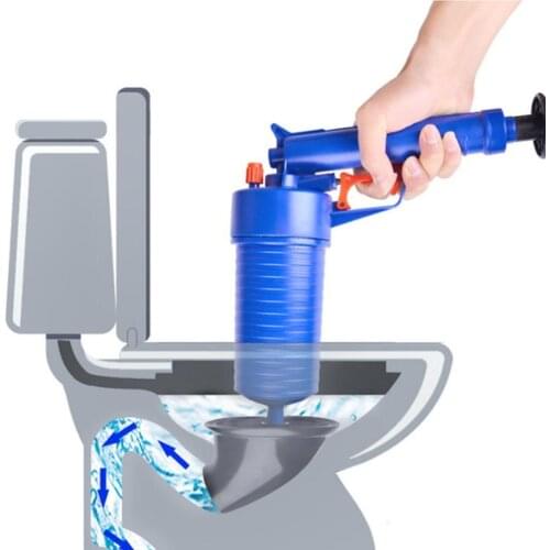 High Pressure Air Drain Blaster Cleaner Sewer Pipe Dredging Device Toilet Kitchen Bathroom Floor Drain Blaster With Four Plugs
