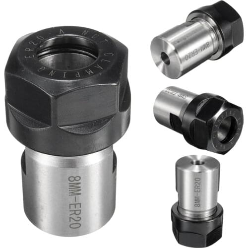 High Quality Motor shaft ER20 Collet Chuck ER20 A 8mm Extension Rod Holder tool holder CNC Milling ER20A-8mm