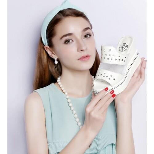 2018 Summer Guciheaven Woman Casual Open Toe Sandals, Nice quality Wedges Size eur34-40