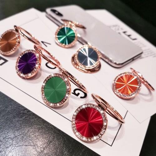 Mobile phone ring buckle bracket threaded finger buckle for universal pull ring stickers female rotating desktop metal ring