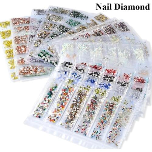 1 Piece Multisize Nail Art Decor Rhinestone Diamond Nail Decorations Nails Accessories Glitter Multicolor