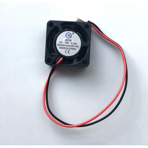 10 Pcs Brushless DC Cooling 5 Blade Fan 2510 5V/12V/24V 25x25x10mm 2pin