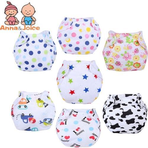 10pcs/Lot Baby Diapers/Children Cloth Diaper/Reusable Nappies/Adjustable Diaper Cover/Washable +Diapers suit 8-15kg