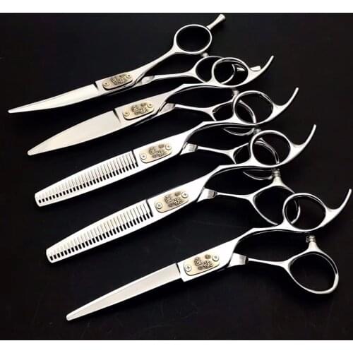 6.0 Black Japan Hair Scissors Professional Hairdressing Scissors Barber Tools Thinning Scissor Hairdresser Haircut Shears Set