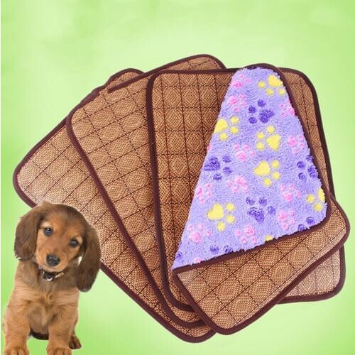 6Colors Breathable Soft Cat Bed Mat Summer Cat Bed Winter Mats Pet Kitten Cage Bed Cover Cushion Drop Shipping