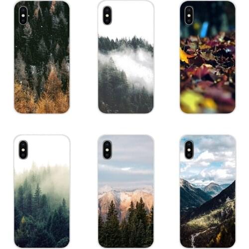 Accessories Bag Case Palm tree leaf mountain white smoke For Samsung A10 A30 A40 A50 A60 A70 M30 Galaxy Note 2 3 4 5 8 9 10 PLUS