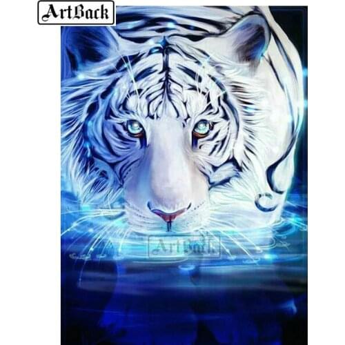 New 5d diy diamond painting "tiger" kit full square drill diamond embroidery animal 3d resin mosaic artwork ARD151