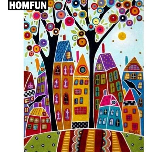 HOMFUN Full Square/Round Drill 5D DIY Diamond Painting "Abstract tree" Embroidery Cross Stitch 5D Home Decor Gift A01299