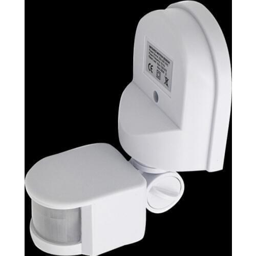 180 Degree 12M Automatic Adjustable Security Infrared Motion Sensor Switch 110V-240V PIR Detector Wall Mount Outdoor LED Lamp