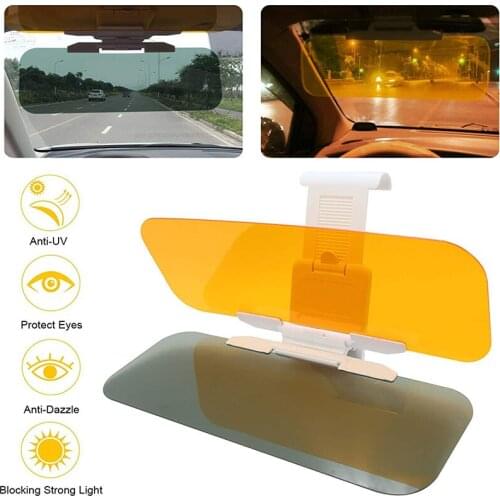 Car Sun Visor 2in1 Anti-Glare Day and Night Car Visor Mirrior Extender Car Goggles Shield Night Vision Anti-Dazzle Driving Visor