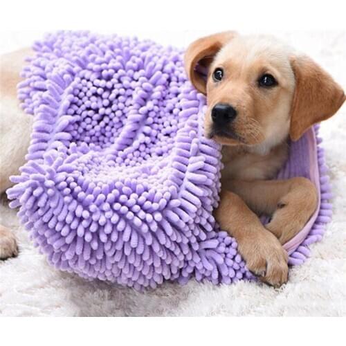 Pet Bath Towel Dog Cat Dry Towls Soft Grooming Massager Absorbent Towel Quick-Drying Multipurpose Cleaning Tool Pet Supplies