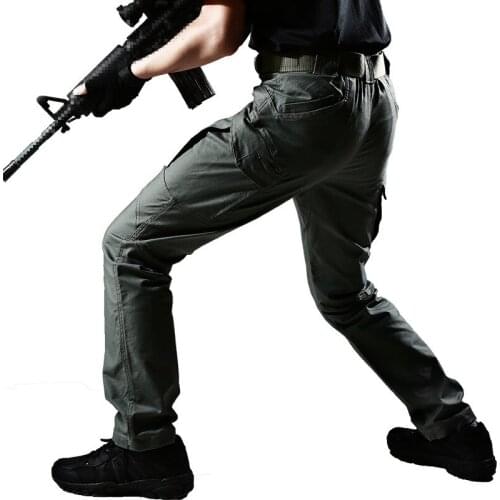 Army Fan Combat Training Military Trousers Spring Autumn Stretch Overalls Men Outdoor Climbing Hiking Wearproof Tactical Pants