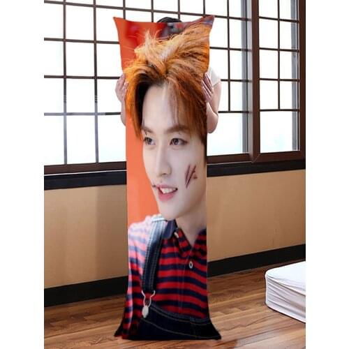 LEE KNOW Dakimakura Hugging Body Pillow Case DIY Custom Throw Cushion Pillow Cover 7 Sizes 50X150cm Two Sides