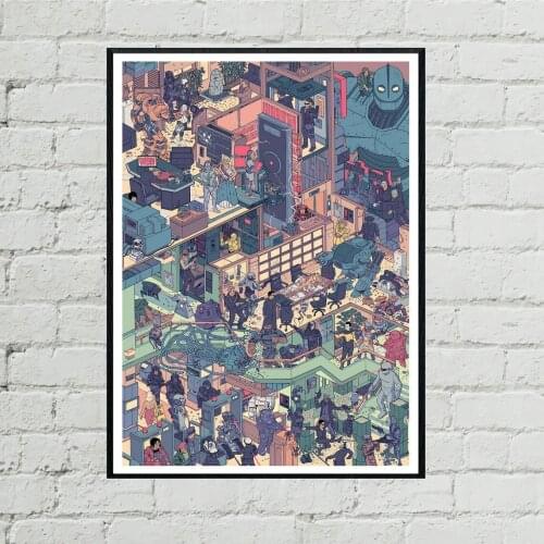 Akira Movie Anime Poster Art Canvas Print Picture Poster Gift Artwork