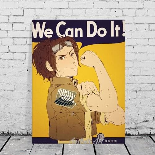 Hange Zoe Attack on Titan Anime Manga Decoration Home Decor Canvas Painting Living Room Wall Art Picture Poster Print