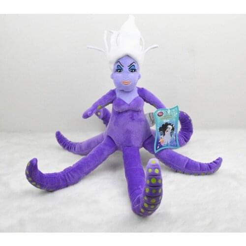 Disney Anime The Little Mermaid Villain Ursula Stuffed Plush Toys Big Size 30-50cm Ursula Plush Dolls Gifts for Children Kids