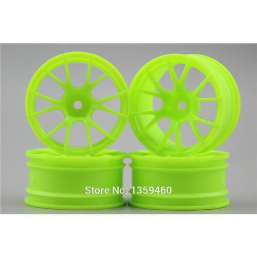 4pcs 1/10 Touring&Drift Wheel Rim MPNG (Material Green) 6mm offset fits for 1:10 Touring&Drift Car 1/10 Rim 10579