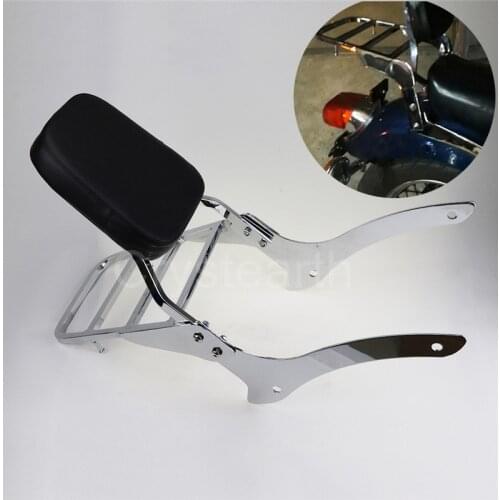 Motorcycle Sissy Bar Backrest Cushion Luggage Rack Kit For Yamaha V-Star/Dragstar XVS 1100 Classic 2000 2001 2002 2003 2004-2011