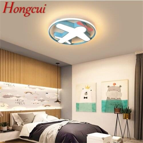 HongcuiCeiling Lights Round LED Fixtures Plane with Remote Control 3 Colors Brightness Adjustable and Dimmable For Home Bedroom