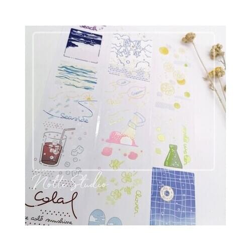 4.5cmx10M Seasalt Cheese Beach Summer Day Washi Tape