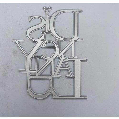 Metal Cutting Dies Word 1 for DIY Scrapbooking Album Embossing Paper Cards Deco Crafts Die Cuts
