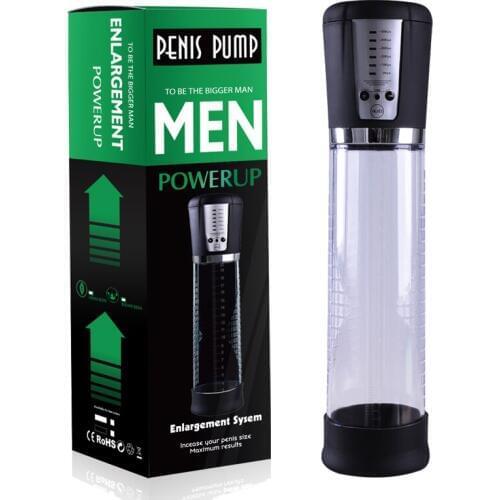 YUELV USB Rechargeable Electric Penis Pump Enlargement Male Vacuum Penis Extender Cock Enlarger Adult Sex Products For Men Gay