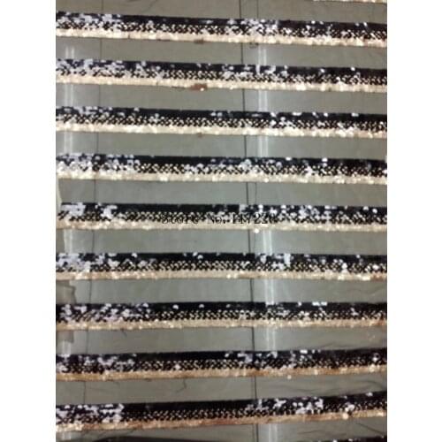 Nigerian Laces with sequins High Quality Tulle Mesh French Embroidered Lace JRB-16119 with sequins