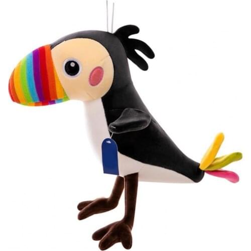 Plush Toy Lovely Design Skin-Friendly Soft Parrot Plush Stuffed Animal Doll Cushion Pillow Home Ornament for Children Adult