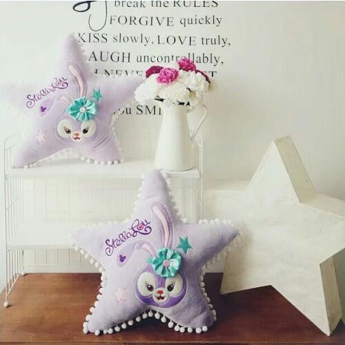 Duffy Bear New Friends Stella Lou Stella Rabbit Pillow Ballet Rabbit Cushion Pillow Kawaii Sofa Pillow Room Decoration50cm