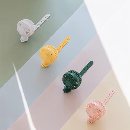 Portable Fans Mini Ventilator with Fixed Belt for Baby Stroller Carriage Bicycle Wrist Outdoor Clip Hanging USB Fan Aromatherapy