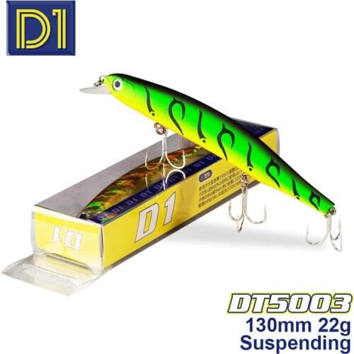 D1 wobblers for pike Fishing 2020 orbit Minnow Suspending Fishing Lure 130mm 22g wobbler jerkbait quality Diving fishing tackle