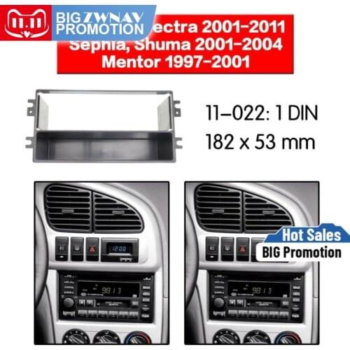 Car DVD Player frame For KIA Spectra 2001-2011 Sephia Shuma 2001-2004 Mentor 1997-2001 1DIN Auto Radio Multimedia NAVI fascia