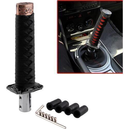 Samurai Sword Gear Shifter Katana Shift Knob Universal Fit for Manual Cars Most Automatic Cars with 4 Adapters