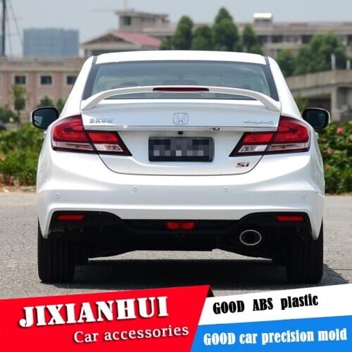 For Honda Civic Spoiler 2015 9.5 Civic Spoiler DTF ABS plastic Material Car Rear Wing Color Rear Spoiler