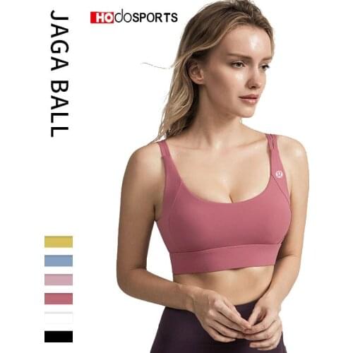 Yoga Sports Bras For Woman Gym Mesh Ventilation Bra High-coverage Workout Fitness Bra Push Up Plus Size Gym Invigorate Bras Top