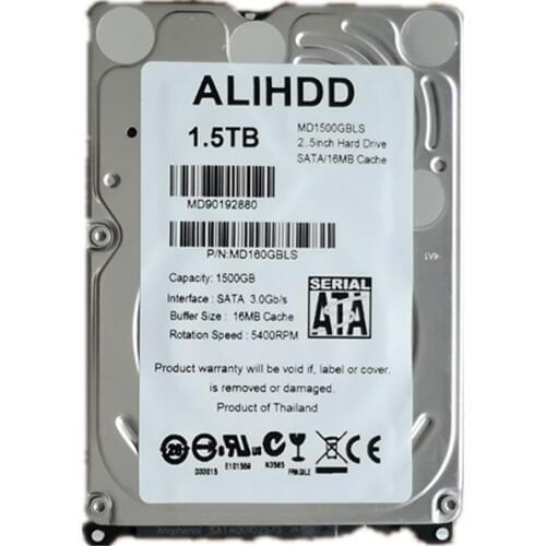 1500GB SATA 2.5inch 15MM Height HDD for PC Tower/Server/Mini-ITX/Desktop/Machine Warranty for 1-year