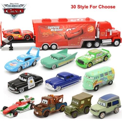 1:55 Disney Pixar Cars 2 3 Lightning McQueen Mater Diecast Metal Model Car Birthday Chirstmas Gift Educational Toys For Children