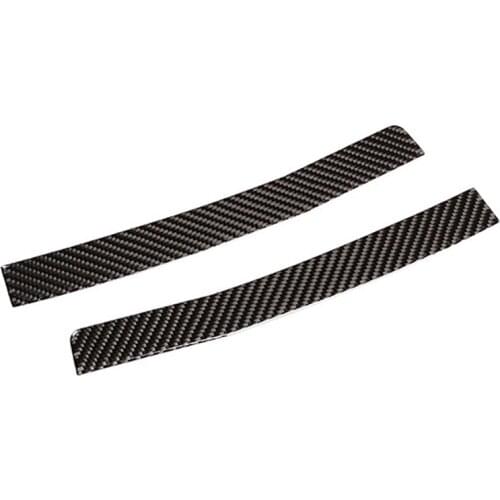 2Pcs Car Door Mirror Rear View Trim Rearview Decoration Strips Cover Real Carbon Fiber for Nissan Sylphy 2016-2019
