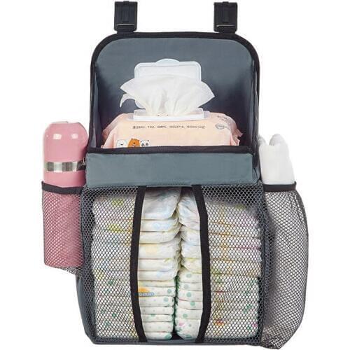 2020New Baby Crib Diapers Organizer Bed Hanging Bag Newborn Portable Baby Essentials Storage Rack Cradle Bags Bedding Set Diaper
