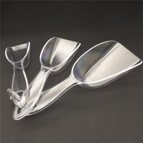 3pcs transparent ice scraper food ice scoops ice shovel