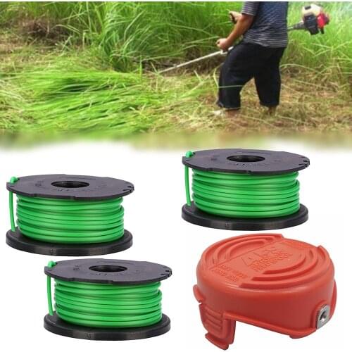 4pcs Lawn Mower Replacement Kits Grass String Trimmer Spool Line + Cap For Black & Decker GL7033 GL8033 GL9035 Home Garden Tool