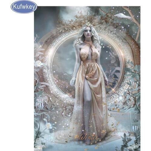5D DIY Diamond Painting Full SquareDrill "elf/fairy" 3D Embroidery diamond angels Cross Stitch Mosaic diamond icon Home Decor