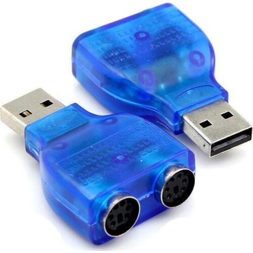 USB Type A Male to for PS2 PS/2 Female Cable Adapter Converter Keyboard/Mouse