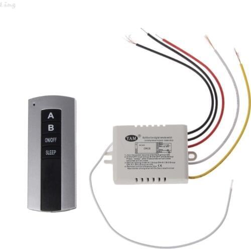 Wireless 2 Channel ON/OFF Lamp Remote Control Switch Receiver Transmitter