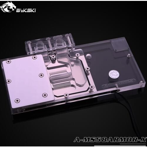 Bykski A-MS58ARMOR-X GPU Water Cooling Block for MSI RX580 ARMOR GAMING X
