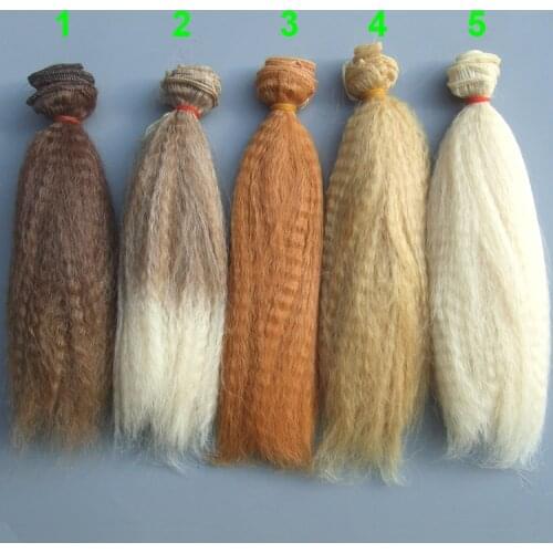 15cm handmade curly doll hair /SD AD 1/3 1/4 1/6 bjd doll diy hair for blyth BJD doll wigs