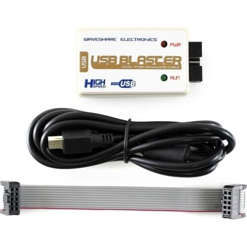 Waveshare USB Blaster Download Cable for ALTERA FPGA,CPLD Programmer Debugger USB 2.0 connection to PC,JTAG, AS, PS to target de