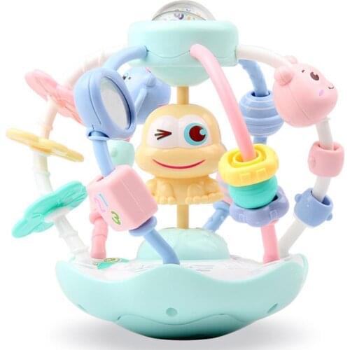 Cartoon Animal Soft Colorful Baby Rattle Ball Hand Bell Educational Playing Toy